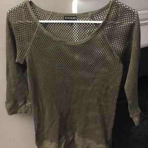 Woman’s see-through longsleeve shirt